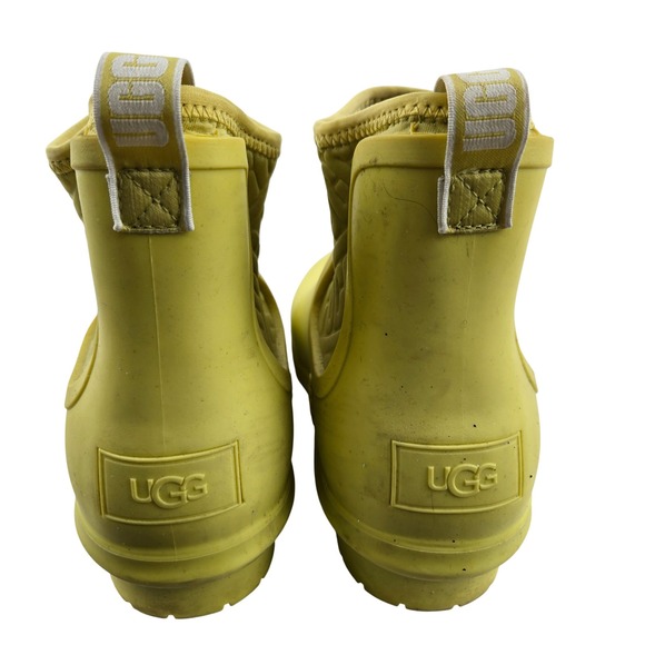 UGG Chevonne Yellow Waterproof Chelsea Rain Boots Womens 8 Dopamine - Picture 6 of 12